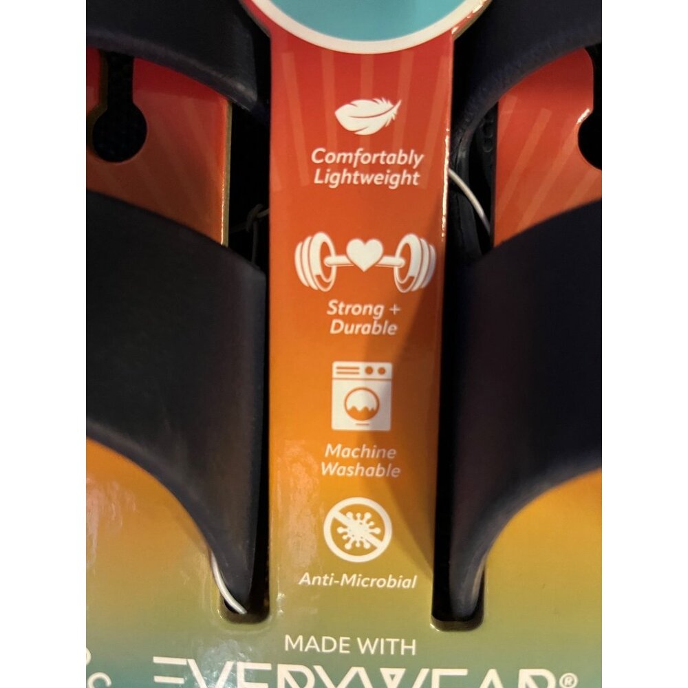 Totes Sandals Womens 8 Navy Blue Everywear Double Buckle Slide Waterproof Used - Picture 6 of 8